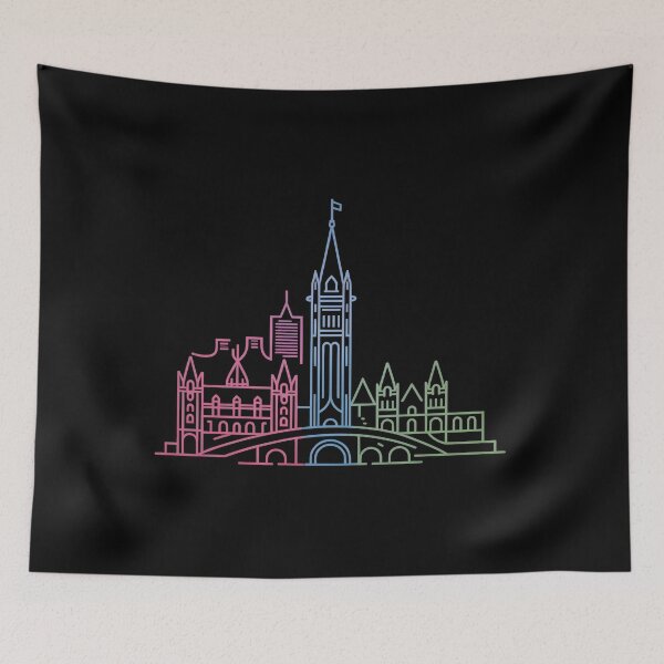 Item preview, Ottawa Skyline – Minimalist Neon Travel Souvenir Design designed and sold by Paper Drip.