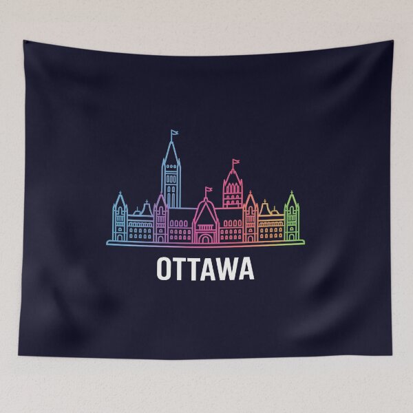 Item preview, Ottawa Skyline – Minimalist Travel Souvenir Design designed and sold by Paper Drip.