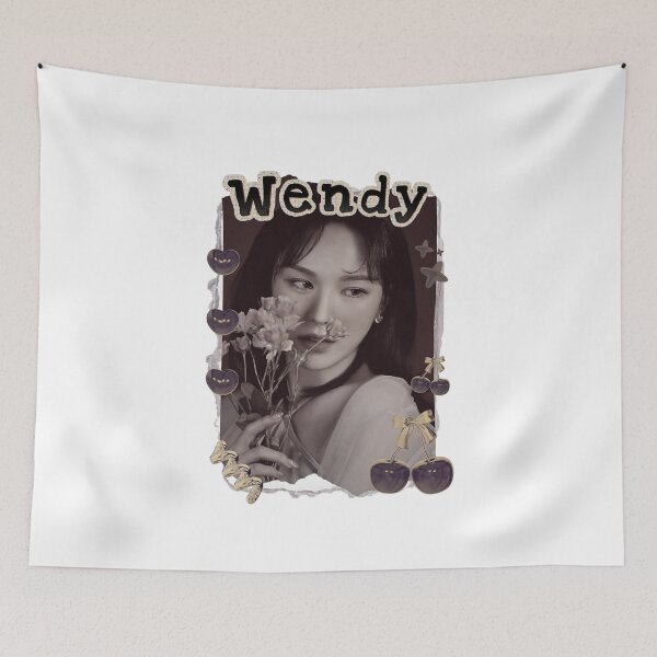 Item preview, Wendy Red Velvet Kpop Soloist Scrapbook Collage Cozy Y2K Vintage Design designed and sold by HELL0WBELLO.