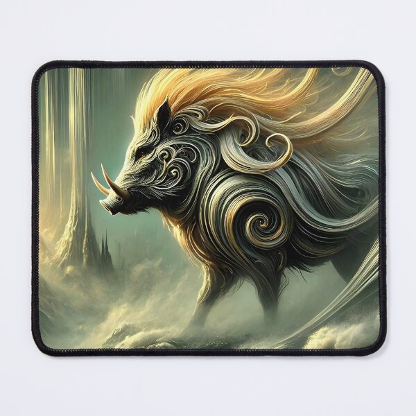Item preview, "Gullinbursti – The Golden Boar of Freyr | Norse Mythology Art" designed and sold by Umbra666.