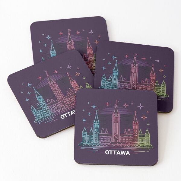 Item preview, Ottawa Skyline – Minimalist Neon Travel Souvenir Design designed and sold by Paper Drip.