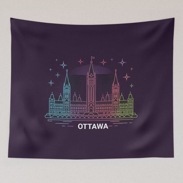 Item preview, Ottawa Skyline – Minimalist Neon Travel Souvenir Design designed and sold by Paper Drip.