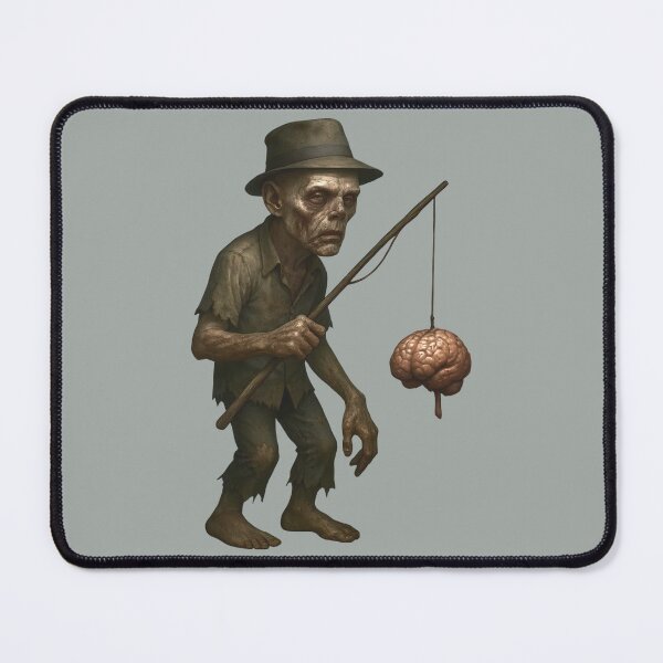 Item preview, Zombie with Fishing Rod designed and sold by NightTimeJ.