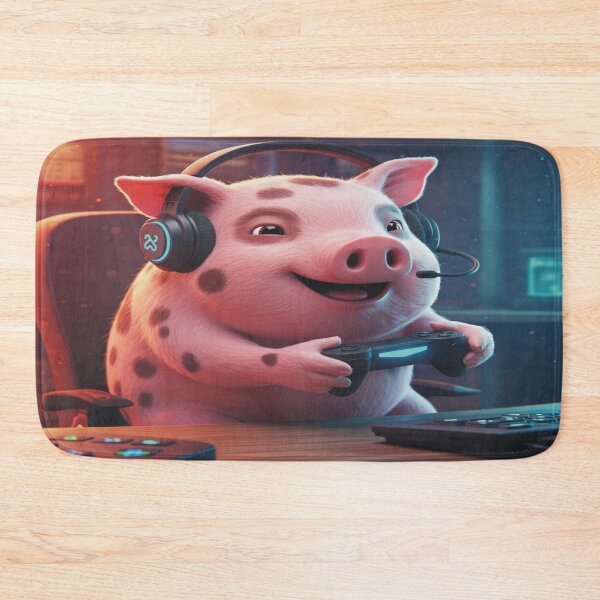 Item preview, Spotty Pig Gamer #0104 designed and sold by A2JRetro.