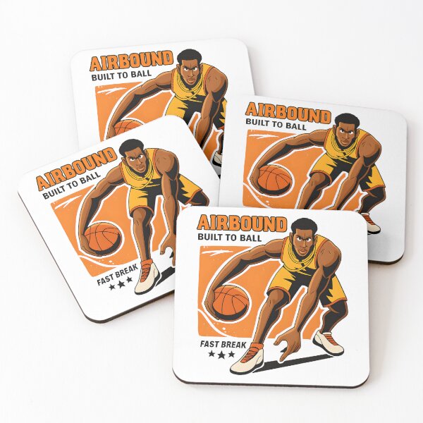 Item preview, Airbound Basketball Dribble Art – Built to Ball Athlete Illustration for Sports Fans and Streetwear designed and sold by DrawHandArt.