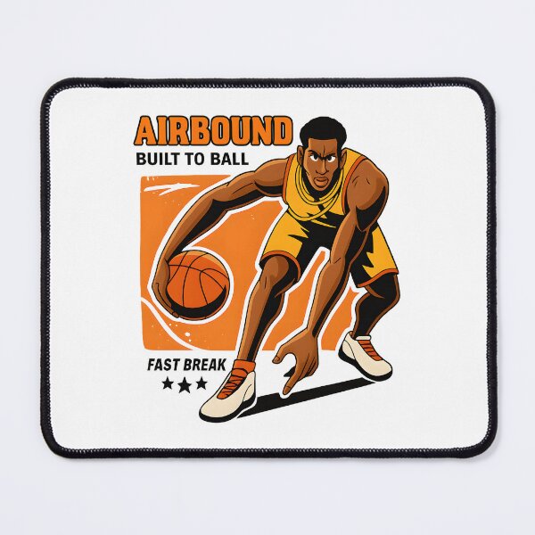 Item preview, Airbound Basketball Dribble Art – Built to Ball Athlete Illustration for Sports Fans and Streetwear designed and sold by DrawHandArt.