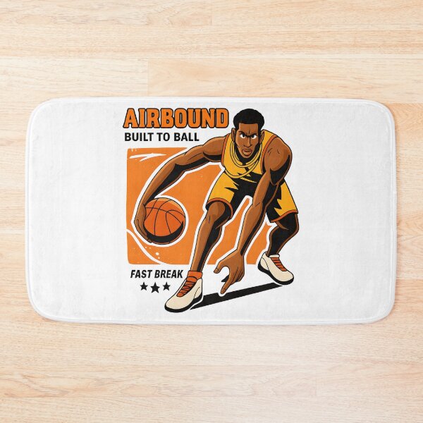 Item preview, Airbound Basketball Dribble Art – Built to Ball Athlete Illustration for Sports Fans and Streetwear designed and sold by DrawHandArt.
