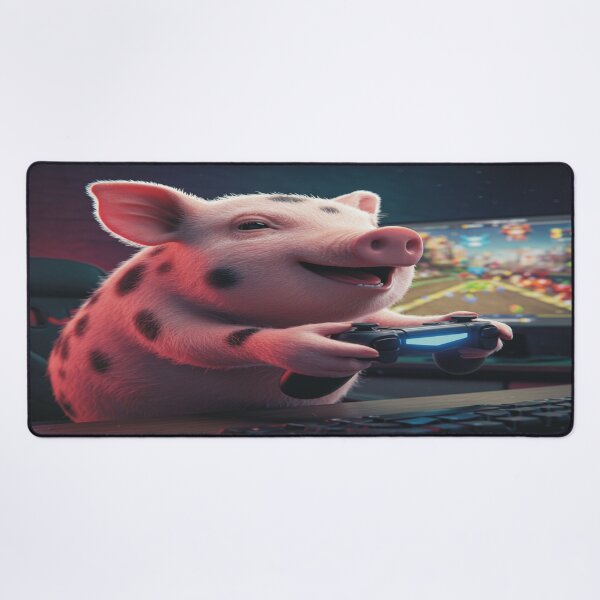 Artikelvorschau, Geflecktes Schweinchen Gamer #0103 entworfen und verkauft von A2JRetro.