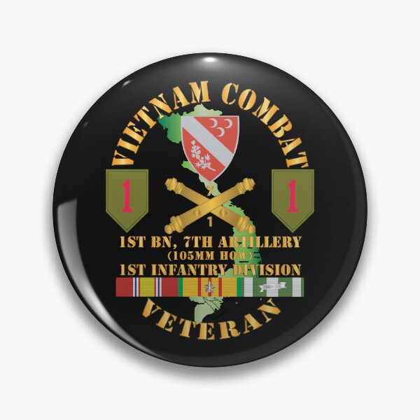 Item preview, Army - Vietnam Combat Vet - 1st Bn 7th Artillery - 1st Inf Div SSI X 300 designed and sold by Military Insignia Products.