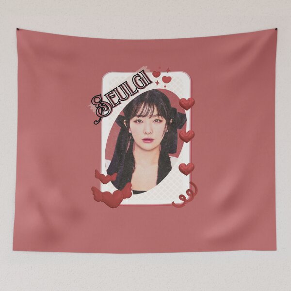 Item preview, Seulgi Red Velvet Korean Solo Artist Card Red Aesthetic Collage Design designed and sold by AJUNICE STUDIO.