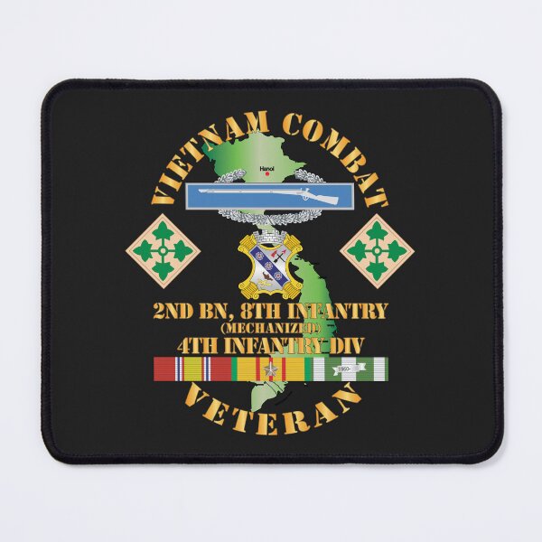 Item preview, Army - Vietnam Combat Infantry Veteran w 2nd Bn 8th Inf (Mech) - 4th ID SSI X 300 designed and sold by Military Insignia Products.