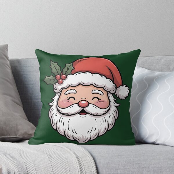 Item preview, Cute Kawaii Santa Face Illustration Christmas Art designed and sold by lalasine.story.