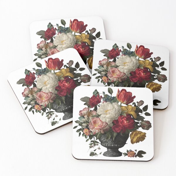 Item preview, A bunch of flowers inside a decorative flower vase. designed and sold by Trenx22.