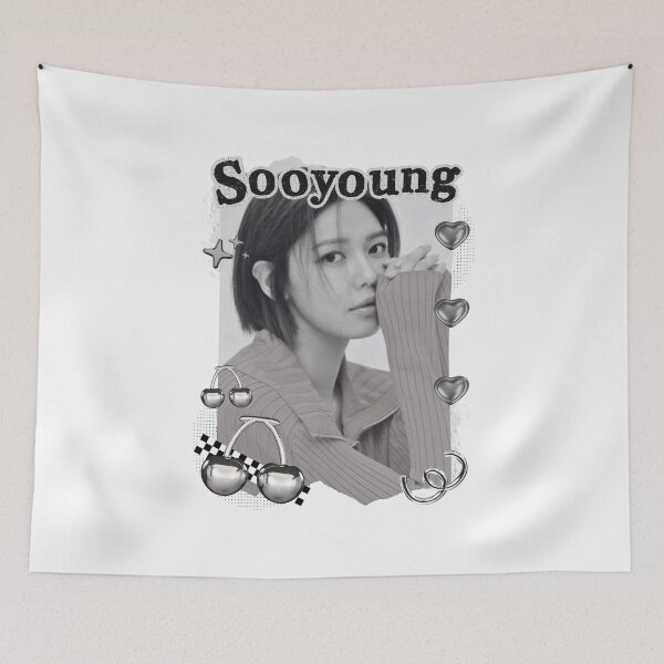 Item preview, Choi Sooyoung  Kpop Solo Artist Black and White Collage Digital Art Portrait designed and sold by AJUNICE STUDIO.