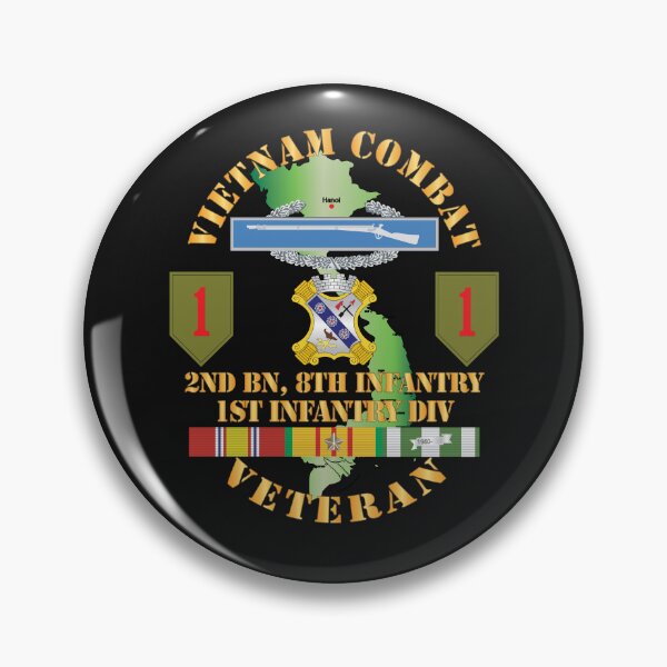 Item preview, Army - Vietnam Combat Infantry Veteran w 2nd Bn 8th Inf - 1st ID SSI X 300 designed and sold by Military Insignia Products.