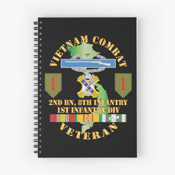 Artikelvorschau, Armee – Vietnam-Kampfinfanterieveteran mit 2. Bataillon, 8. Infanterieregiment – 1. ID, SSI X 300 entworfen und verkauft von Military Insignia Products.