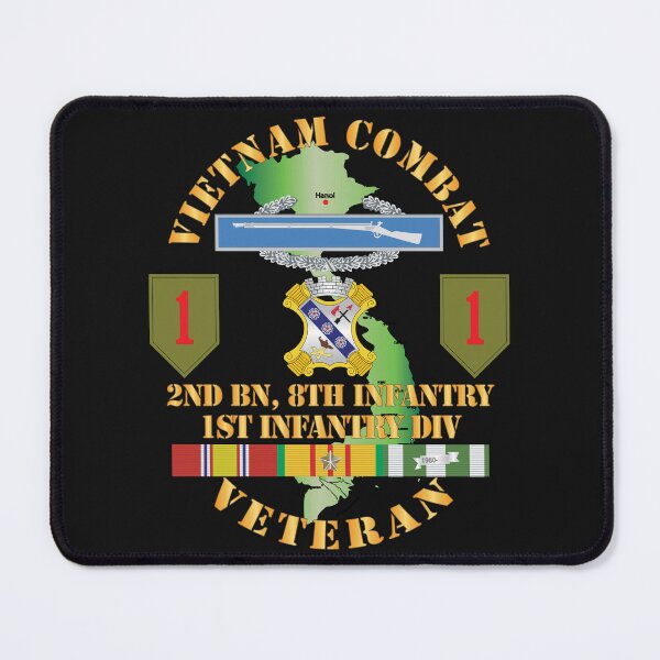 Item preview, Army - Vietnam Combat Infantry Veteran w 2nd Bn 8th Inf - 1st ID SSI X 300 designed and sold by Military Insignia Products.