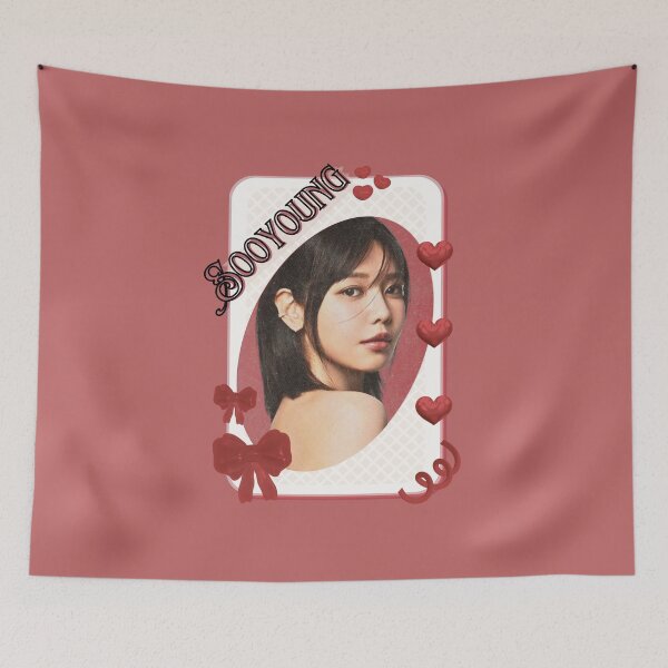 Item preview, Choi Sooyoung Korean Solo Artist Card Red Aesthetic Collage Design designed and sold by AJUNICE STUDIO.