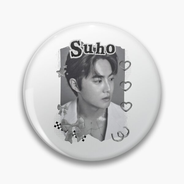 Item preview, Suho from EXO Kpop Solo Artist Black and White Collage Digital Art Portrait designed and sold by AJUNICE STUDIO.