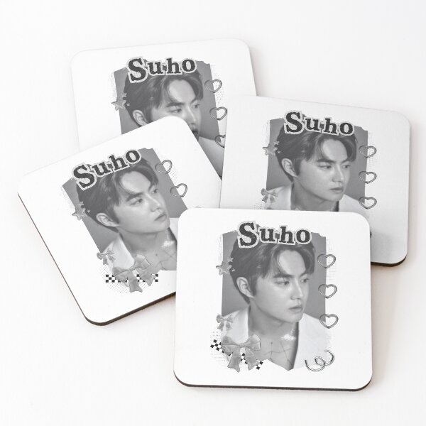 Item preview, Suho from EXO Kpop Solo Artist Black and White Collage Digital Art Portrait designed and sold by AJUNICE STUDIO.