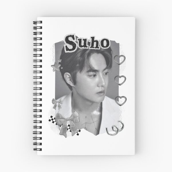 Item preview, Suho from EXO Kpop Solo Artist Black and White Collage Digital Art Portrait designed and sold by AJUNICE STUDIO.
