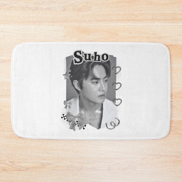 Item preview, Suho from EXO Kpop Solo Artist Black and White Collage Digital Art Portrait designed and sold by AJUNICE STUDIO.