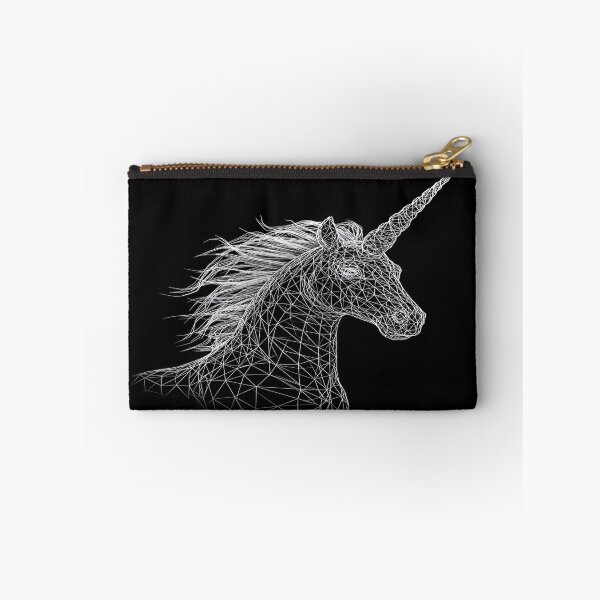 Item preview, Elegant Unicorn in White Wireframe designed and sold by A2JRetro.