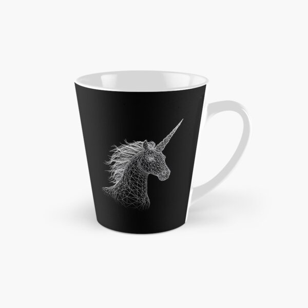 Item preview, Elegant Unicorn in White Wireframe designed and sold by A2JRetro.