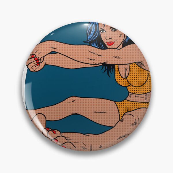 Item preview, Orange Bikini Pinup designed and sold by SolefulStickers.
