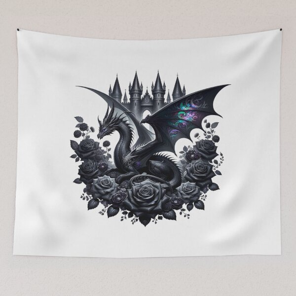 Item preview, Mystical Black Dragon designed and sold by Eiwaprints.