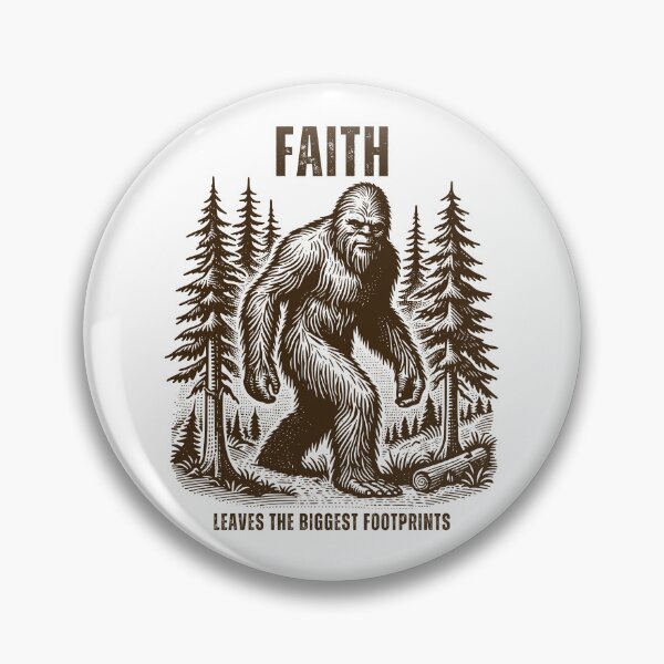 Item preview, Faith Leaves The Biggest Footprints| Bigfoot Christian Design designed and sold by GraceNoted.