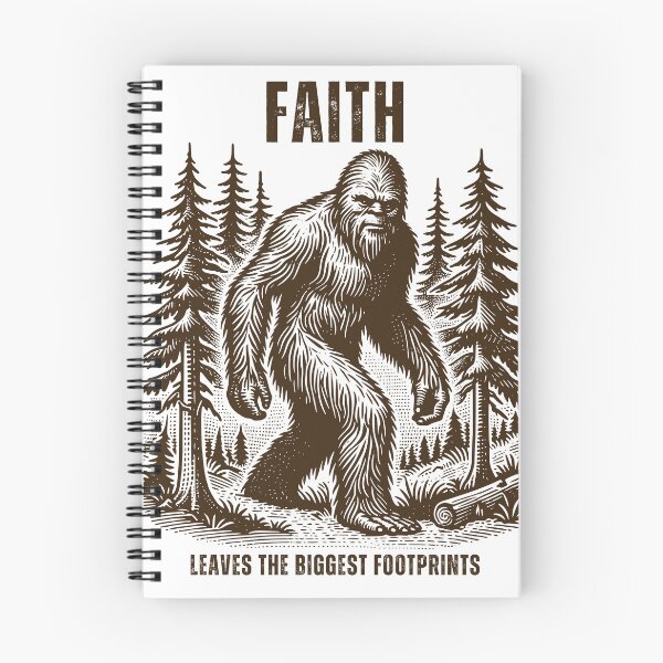 Item preview, Faith Leaves The Biggest Footprints| Bigfoot Christian Design designed and sold by GraceNoted.