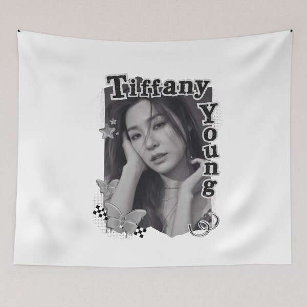 Item preview, Tiffany Young Kpop Solo Artist Black and White Collage Digital Art Portrait designed and sold by AJUNICE STUDIO.