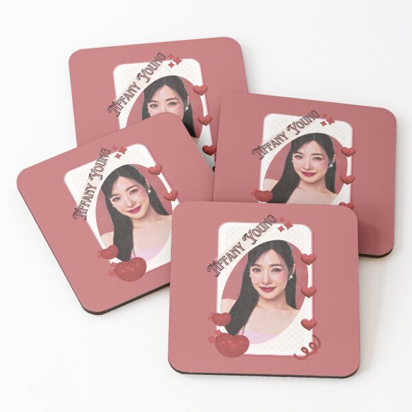 Item preview, Tiffany Young Korean Solo Artist Card Red Aesthetic Collage Design designed and sold by AJUNICE STUDIO.