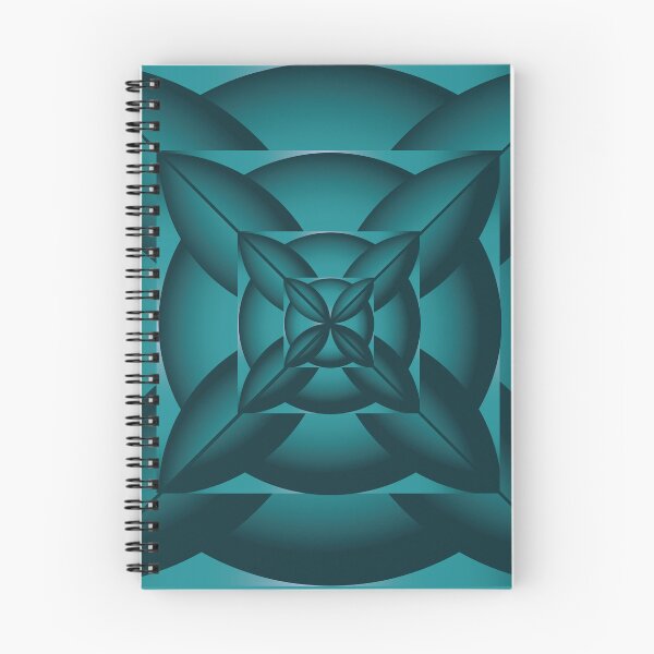 Aperçu de l'œuvre Cercle Fleur 1 Bleu créée et vendue par TyBrockDesigns.