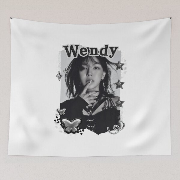 Item preview, Wendy Red Velvet Kpop Solo Artist Black and White Collage Digital Art Portrait designed and sold by AJUNICE STUDIO.