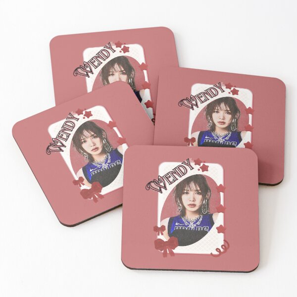 Item preview, Wendy Red Velvet Korean Solo Artist Card Red Aesthetic Collage Design designed and sold by AJUNICE STUDIO.