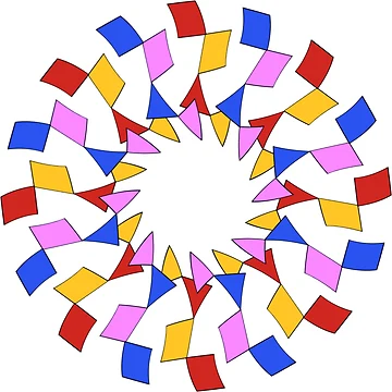 Artwork thumbnail, Multicolored mandala by Meo Design