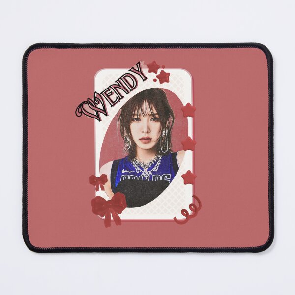 Item preview, Wendy Red Velvet Korean Solo Artist Card Red Aesthetic Collage Design designed and sold by AJUNICE STUDIO.