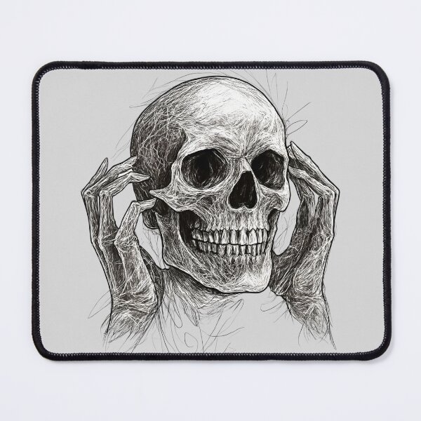 Item preview, Zombie Skull Holding Head  designed and sold by NightTimeJ.