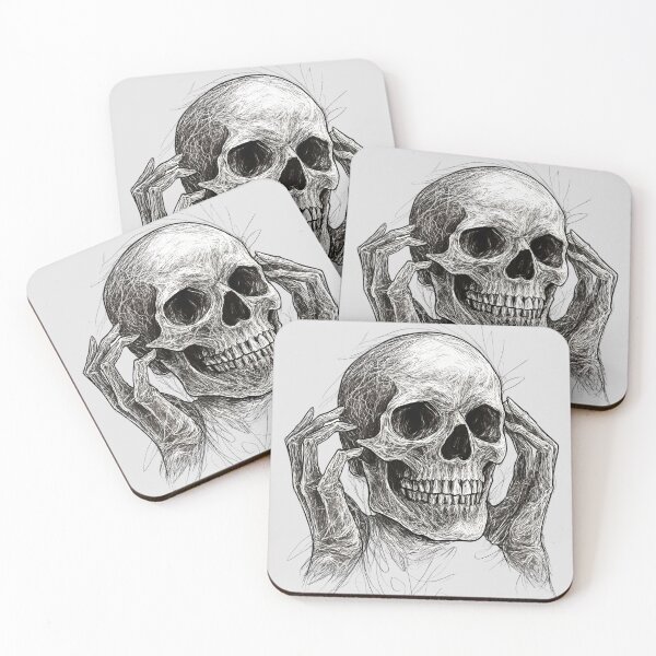 Item preview, Zombie Skull Holding Head  designed and sold by NightTimeJ.