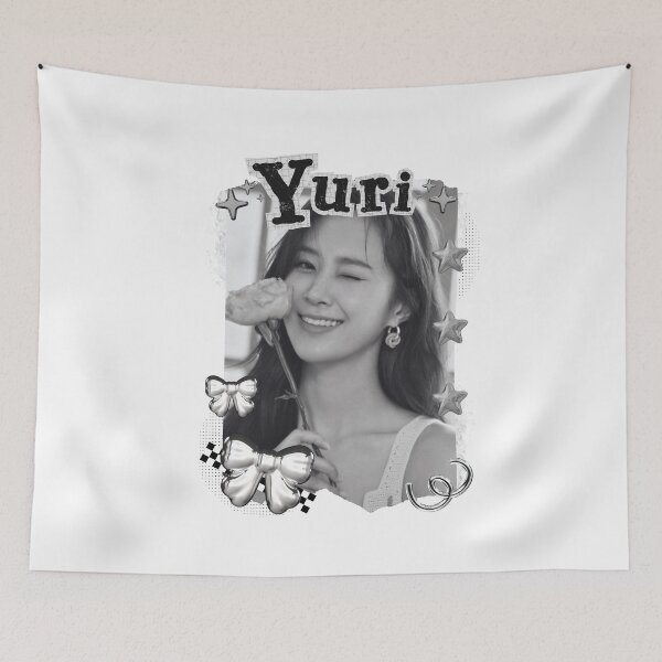 Item preview, Kwon Yuri Kpop Solo Artist Black and White Collage Digital Art Portrait designed and sold by AJUNICE STUDIO.