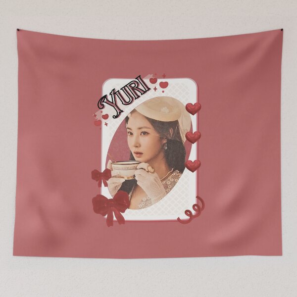 Item preview, Kwon Yuri Korean Solo Artist Card Red Aesthetic Collage Design designed and sold by AJUNICE STUDIO.