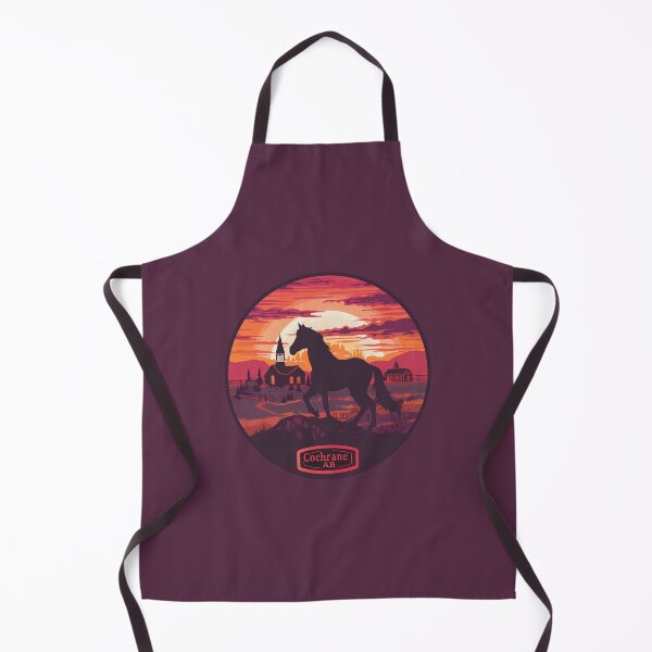 Item preview, Cochrane Alberta Horse Sunset, Cochrane AB Prairie, Western Canada Town Illustration designed and sold by meganohm.