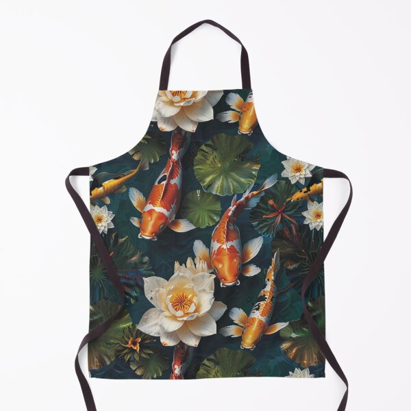 Item preview, Tranquil Koi Fish Pond – Seamless Tiled Water Garden Pattern #100 designed and sold by A2JRetro.