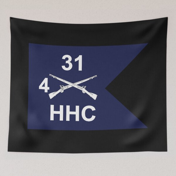 Item preview, Army - HHC,  4th Battalion, 31st Infantry Regiment - Guidon X 300 designed and sold by Military Insignia Products.
