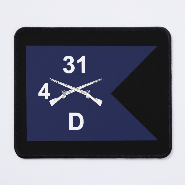 Artikelvorschau, Armee - Delta Company, 4. Bataillon, 31. Infanterieregiment - Guidon X 300 entworfen und verkauft von Military Insignia Products.