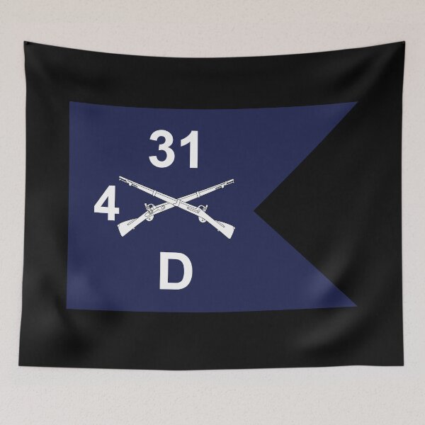 Item preview, Army - Delta Company, 4th Battalion, 31st Infantry Regiment - Guidon X 300 designed and sold by Military Insignia Products.