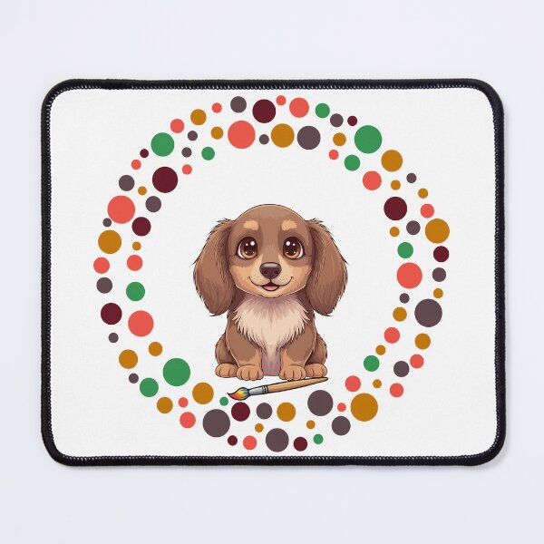 Item preview, Celebrate Dot Day with My Dachshund | Colorful Dog Art designed and sold by The Real Life Symphony.