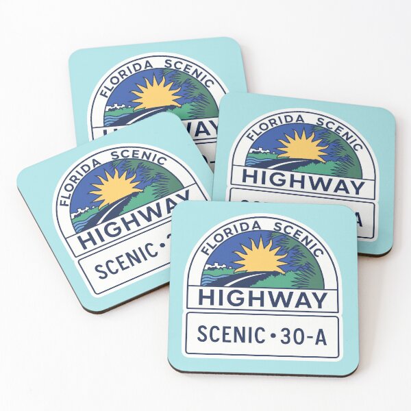 Item preview, Florida Scenic Highway 30-A Sticker designed and sold by ArtSpireWorks.